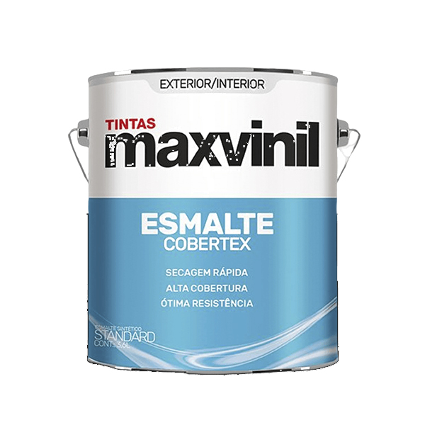 Tinta Esmalte Sintético Externa Cobertex 3,6L Standard Brilhante Preto Maxvinil