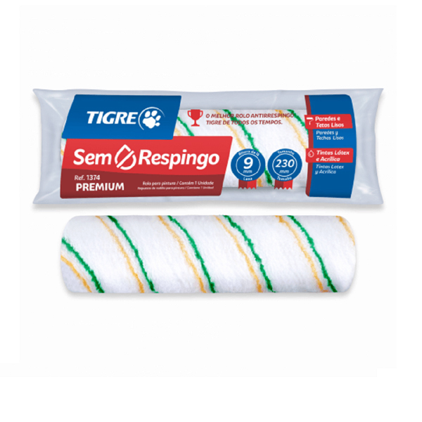 Rolo para Pintura Antigota 23cm sem Cabo 1374-230 Tigre