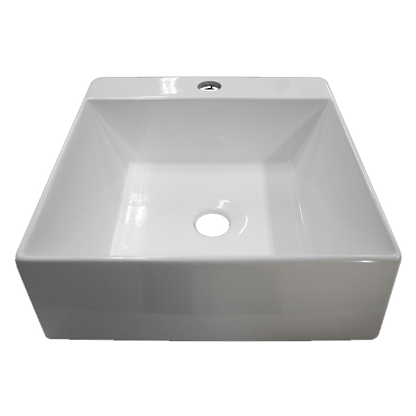 Cuba de Apoio 36x34 Mármore Sintético Cubo Branco Cozimax